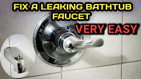 bathtub faucet leaks|Repairing Bathtub Faucet Leak